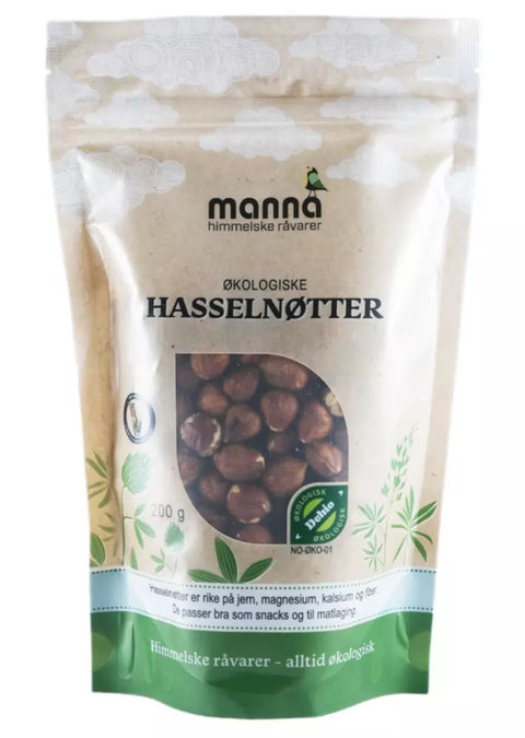 Hasselnøtter, 200 g, Manna