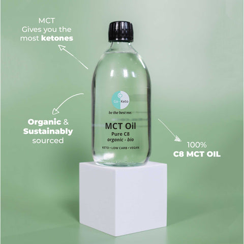 MCT Oil Keto Pure Coconut C8 Go-Keto 500ml