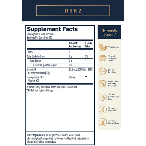 Nanoemulsifisert D3K2 - QuickSilver