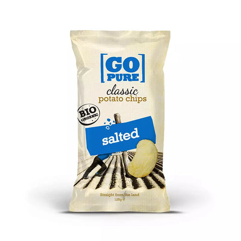 Go Pure classic chips salted 125g